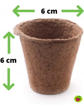 Set de macetas y semilleros de germinación biodegradables