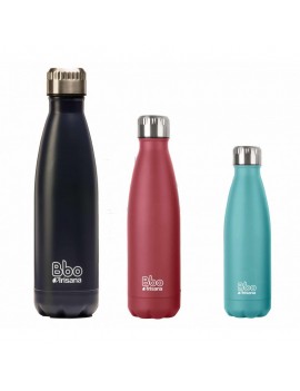 Botella reutilizable termo acero 750 ml con funda de neopreno en 3 colores a elegir: azul, rojo y turquesa
