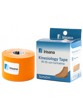 kinesiología Tape Irisana con Turmalina color naranja